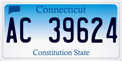 CT license plate AC39624
