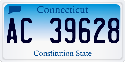 CT license plate AC39628