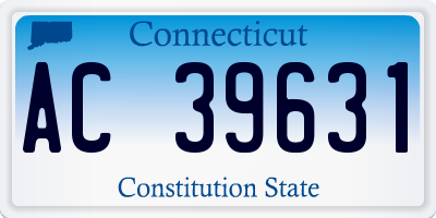 CT license plate AC39631