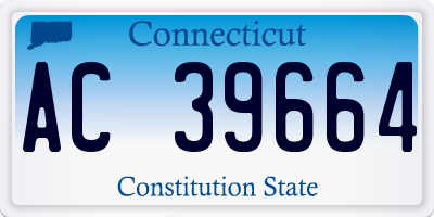 CT license plate AC39664