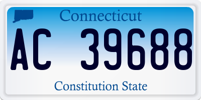 CT license plate AC39688