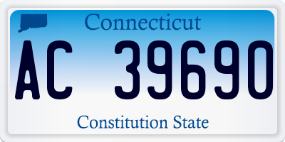 CT license plate AC39690