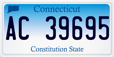 CT license plate AC39695