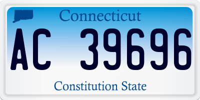 CT license plate AC39696