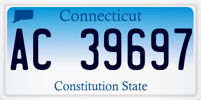 CT license plate AC39697
