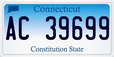 CT license plate AC39699