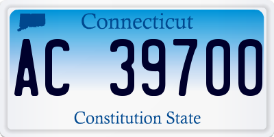 CT license plate AC39700