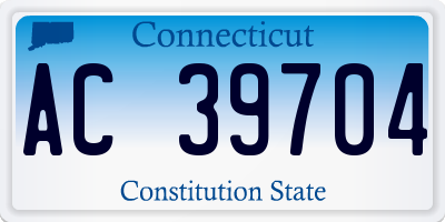 CT license plate AC39704
