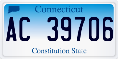 CT license plate AC39706