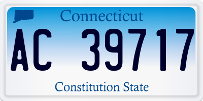 CT license plate AC39717