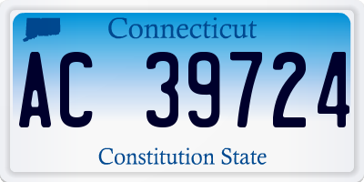 CT license plate AC39724