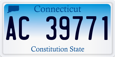 CT license plate AC39771