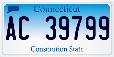 CT license plate AC39799