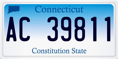 CT license plate AC39811