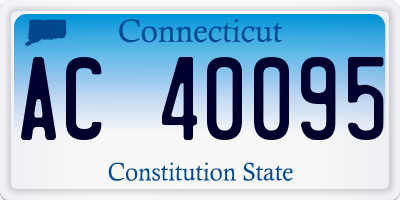 CT license plate AC40095