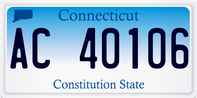 CT license plate AC40106