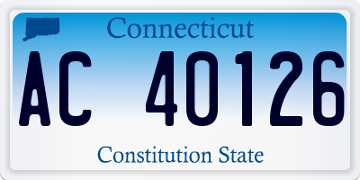 CT license plate AC40126