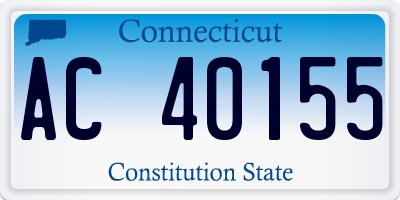 CT license plate AC40155