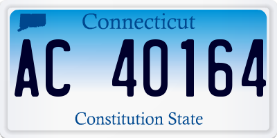 CT license plate AC40164
