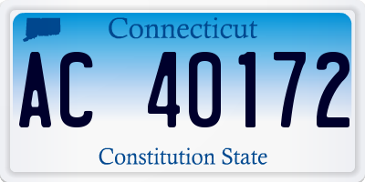 CT license plate AC40172