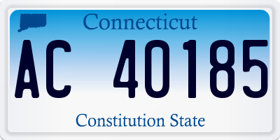 CT license plate AC40185