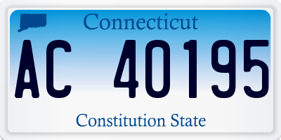 CT license plate AC40195