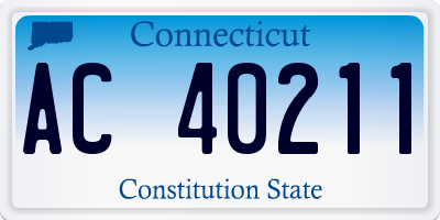 CT license plate AC40211