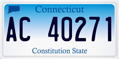 CT license plate AC40271