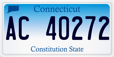CT license plate AC40272