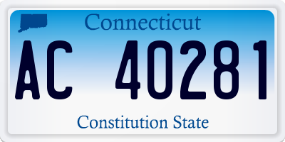 CT license plate AC40281