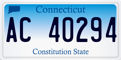 CT license plate AC40294