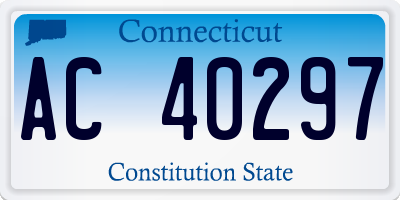 CT license plate AC40297