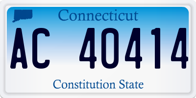 CT license plate AC40414