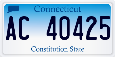 CT license plate AC40425