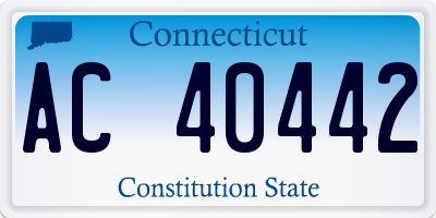 CT license plate AC40442