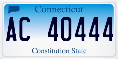 CT license plate AC40444