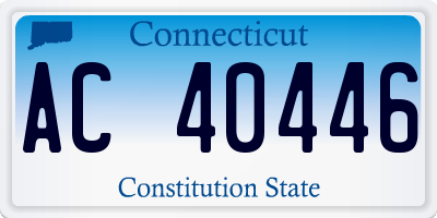 CT license plate AC40446