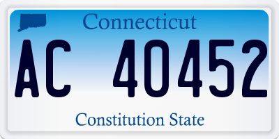 CT license plate AC40452