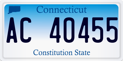 CT license plate AC40455