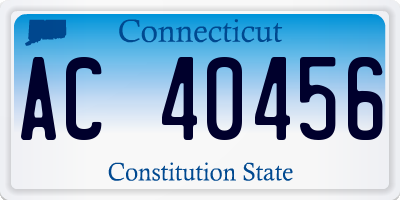 CT license plate AC40456