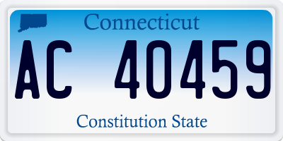 CT license plate AC40459