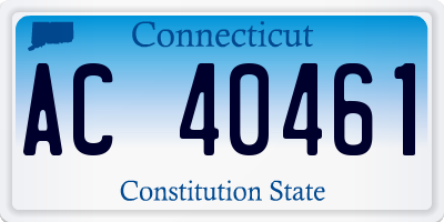 CT license plate AC40461