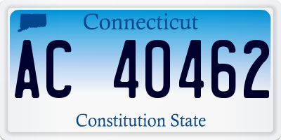 CT license plate AC40462
