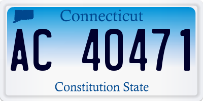 CT license plate AC40471