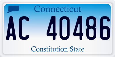 CT license plate AC40486