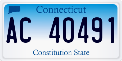 CT license plate AC40491