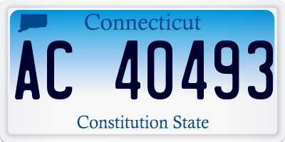 CT license plate AC40493