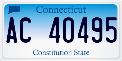 CT license plate AC40495