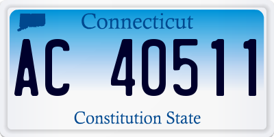 CT license plate AC40511