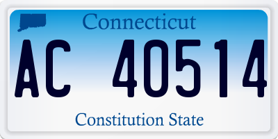 CT license plate AC40514